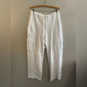 FP Movement by Free People White Relaxed Track Joggers